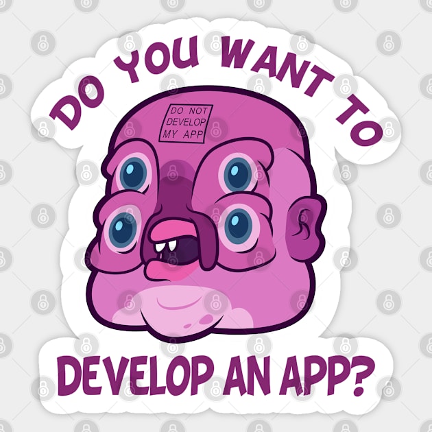 GLOOTIE - Develop an app? Sticker by janlangpoako